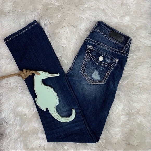 Daytrip Denim - Daytrip Sz 26R Distressed Virgo Straight Leg Jeans